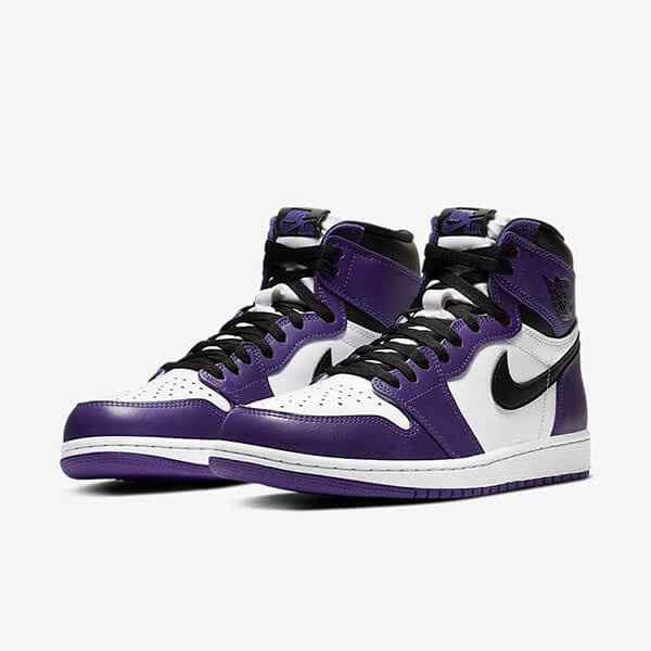 Nike Air Jordan 1 Retro High Court Purple White Kengät Naiset Miehet Suomi