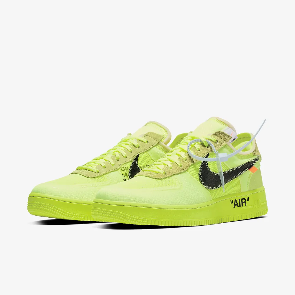 Nike Air Force 1 Low Off White Volt Kengät Naiset Miehet Suomi