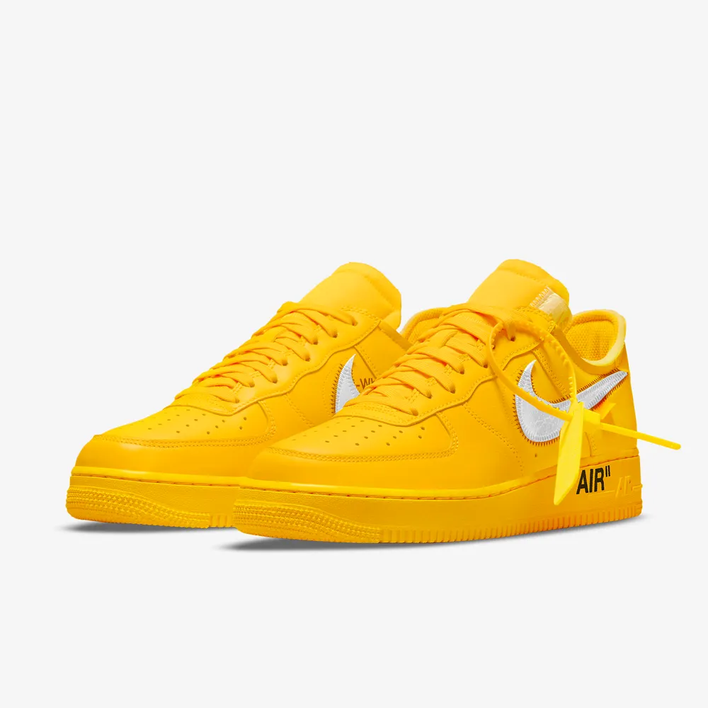Nike Air Force 1 Low Off White ICA University Gold Kengät Naiset Miehet Suomi